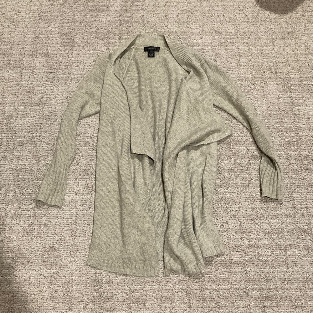 Karen Kane Heather Gray Open Cardigan